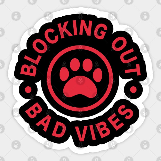 Blocking Out Sticker by 99sunvibes